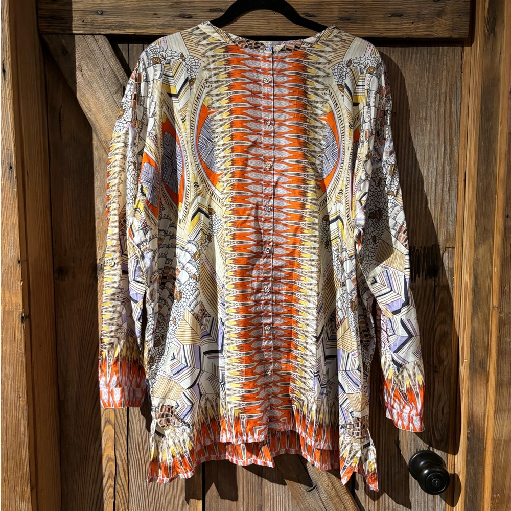 Silk unique design Johnny Was top